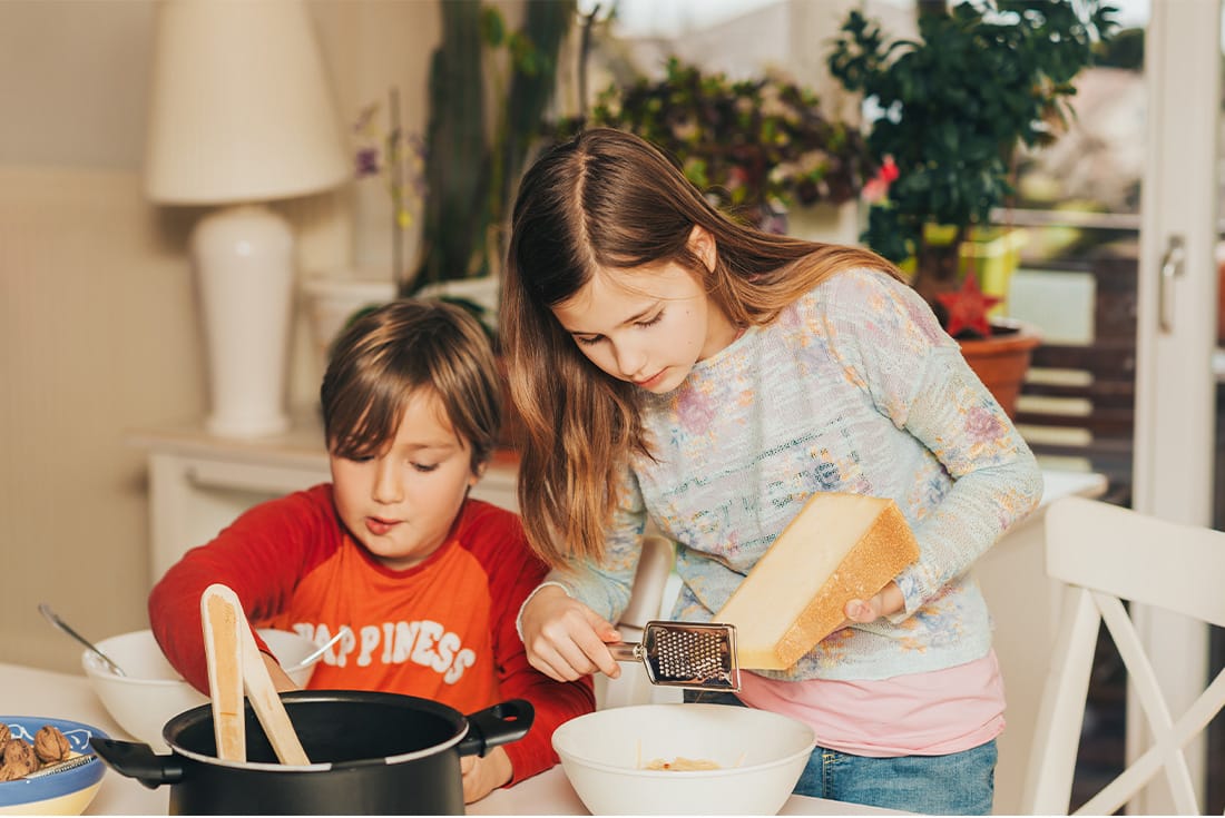 I benefici del Parmigiano per i bambini.